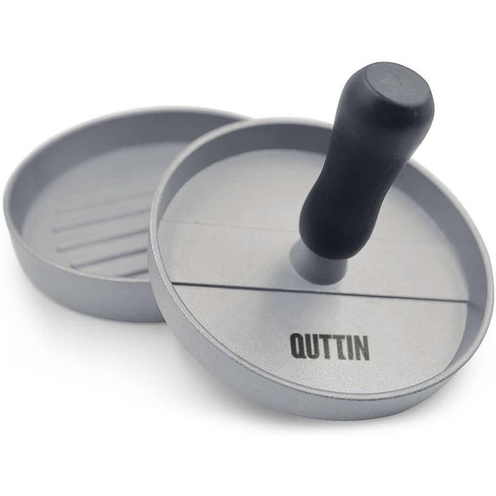 Quttin Prensa Hamburguesa de Metal 12 x 9 cm 221 gramos (12 Unidades) 8