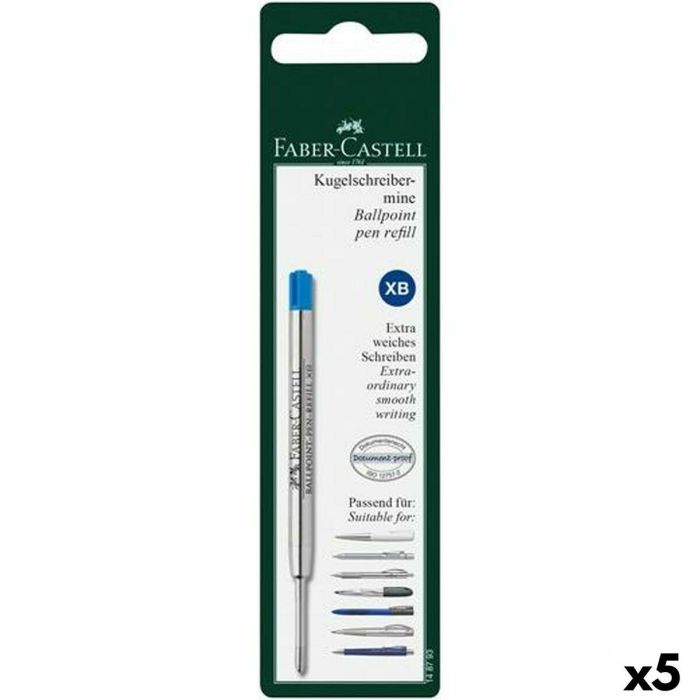 Recambios Faber-Castell Bolígrafo 0,6 mm Azul (5 Unidades) 0 Recambios Faber-Castell Bolígrafo 0,6 mm Azul (5 Unidades) 0