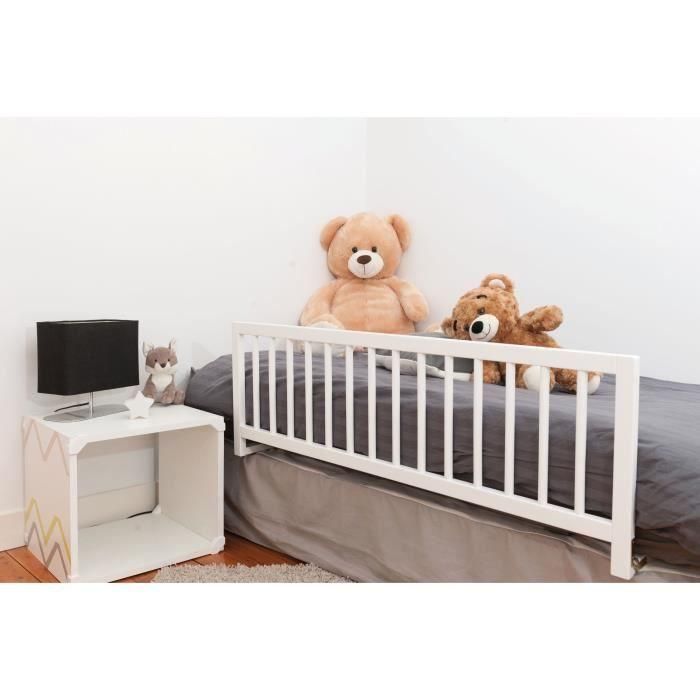NIDALYS - Barra de cama blanca 120 cm - Estándar BS 2 NIDALYS - Barra de cama blanca 120 cm - Estándar BS 2