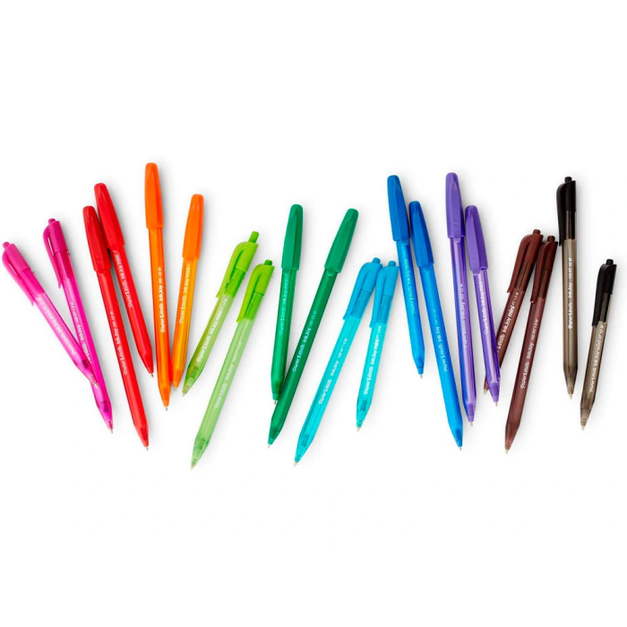 Paper Mate Bolígrafo Inkjoy 100 Cap Triangular Azul Caja 50 Ud 6