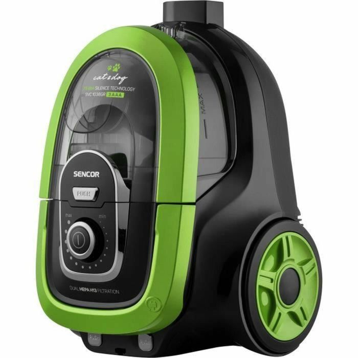 Aspirador de bidón sin bolsa - SENCOR - SVC 1038GR - 750 W - 75 dB - 1 L - Verde / Negro 2 Aspirador de bidón sin bolsa - SENCOR - SVC 1038GR - 750 W - 75 dB - 1 L - Verde / Negro 2