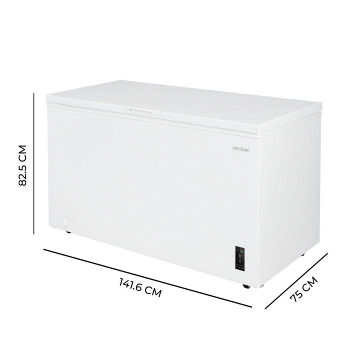 Cecotec Congelador horizontal 418L Bolero CoolMarket Chest 418P blanco clase E 38dB 1