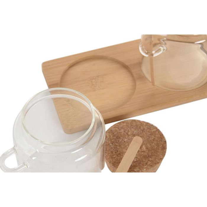 DKD Home Decor Especiero de Cocina Básico de Cristal y Bambú Natural 11 x 11 x 21 cm Set de 2 Piezas 1 DKD Home Decor Especiero de Cocina Básico de Cristal y Bambú Natural 11 x 11 x 21 cm Set de 2 Piezas 1