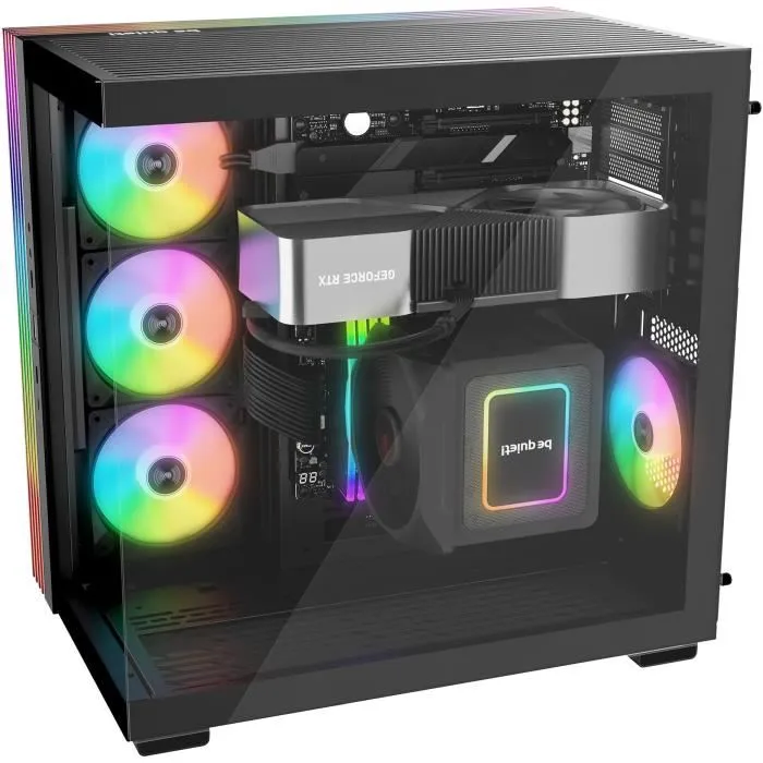 Be Quiet Caja PC BEQ1734222954946 Base Luminosa 600 LX RGB Vidrio Templado USB 3.0 4