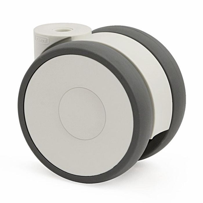 TENTE EVORA 75 Rueda Giratoria Light Ø75mm Sin Freno Banda Poliuretano Termoplástica Núcleo Polipropileno Doble Cojinete 80kg