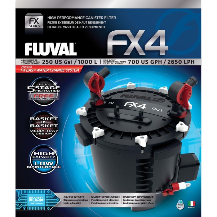 Fluval A214FLU Filtro Externo para Acuario FX4 1000L 4 Fluval A214FLU Filtro Externo para Acuario FX4 1000L 4