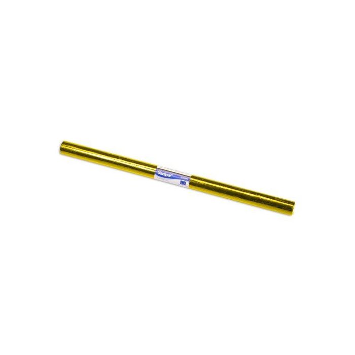Sadipal Papel Celofán Pliegos Microperforado Rollo 25H 50x65 cm Amarillo para Manualidades y Decoración