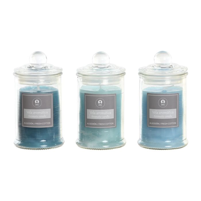 DKD Home Decor Vela de Cristal Surtida Colores Azul, Verde, Turquesa 6x6x11 cm 98g 28 Horas Pack 12 Unidades 0 DKD Home Decor Vela de Cristal Surtida Colores Azul, Verde, Turquesa 6x6x11 cm 98g 28 Horas Pack 12 Unidades 0