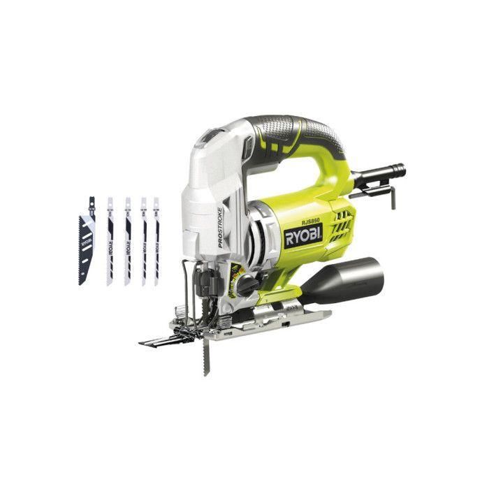 Rompecabezas compacto RYOBI 600W en estuche + 5 cuchillas Rompecabezas compacto RYOBI 600W en estuche + 5 cuchillas