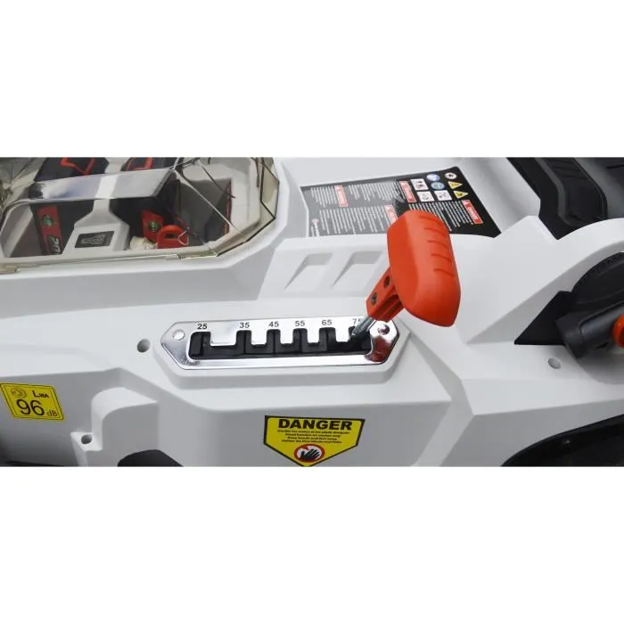 Elem Cortacésped Recargable 40V - Batería Litio 2Ah, 37cm Ancho Corte, 6 Alturas, 35L Colector, Mulching 4