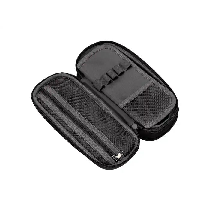 Liderpapel Estuche Portatodo Color Pop con Doble Cremallera y Compartimento Extensible Negro 230x60 mm 5