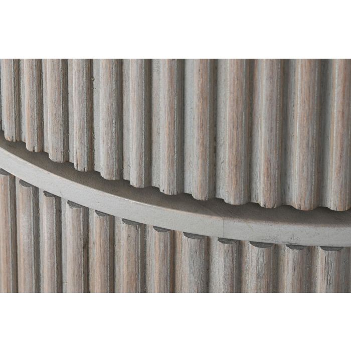 DKD Home Decor Vitrina Sixties Gris Negro 177 x 40 x 180 cm con 6 Puertas y 8 Estanterías 4