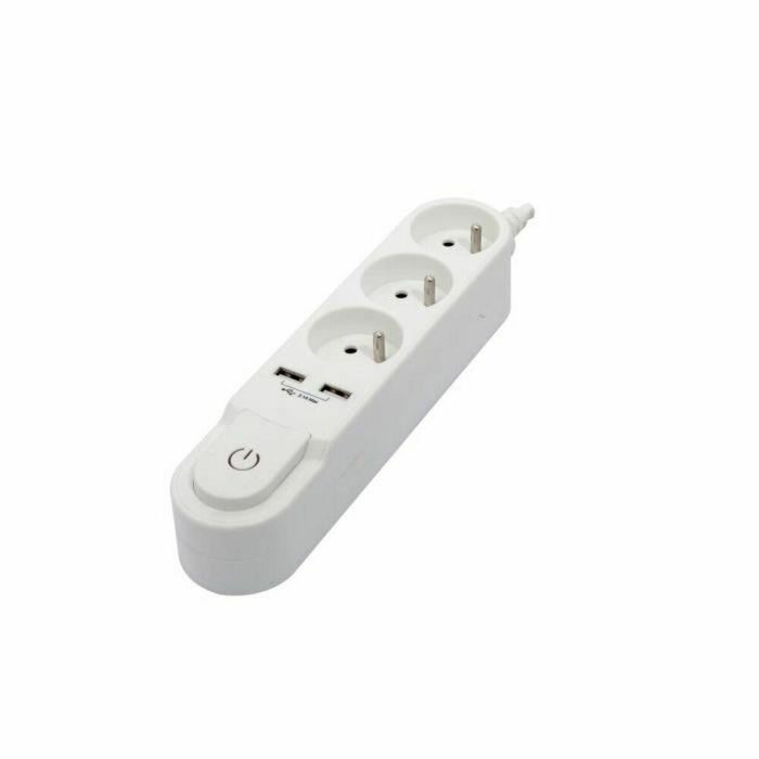 Regleta Enchufes 3 Tomas con Interruptor Chacon (3 m)