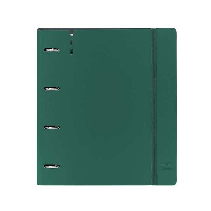 Carpeta Con Recambio Safta Din A4 Cuadro 5 mm Polipropileno Foam 4 Anillas 35 mm Verde Oscuro 3 Carpeta Con Recambio Safta Din A4 Cuadro 5 mm Polipropileno Foam 4 Anillas 35 mm Verde Oscuro 3