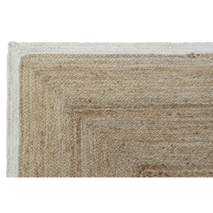 Alfombra DKD Home Decor Blanco Marrón claro Scandi 160 x 230 x 1 cm 1