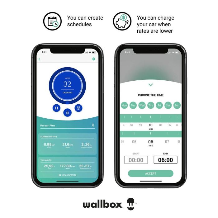 Cargador de Baterías Wallbox Pulsar Plus 7.4W T2 5 Cargador de Baterías Wallbox Pulsar Plus 7.4W T2 5