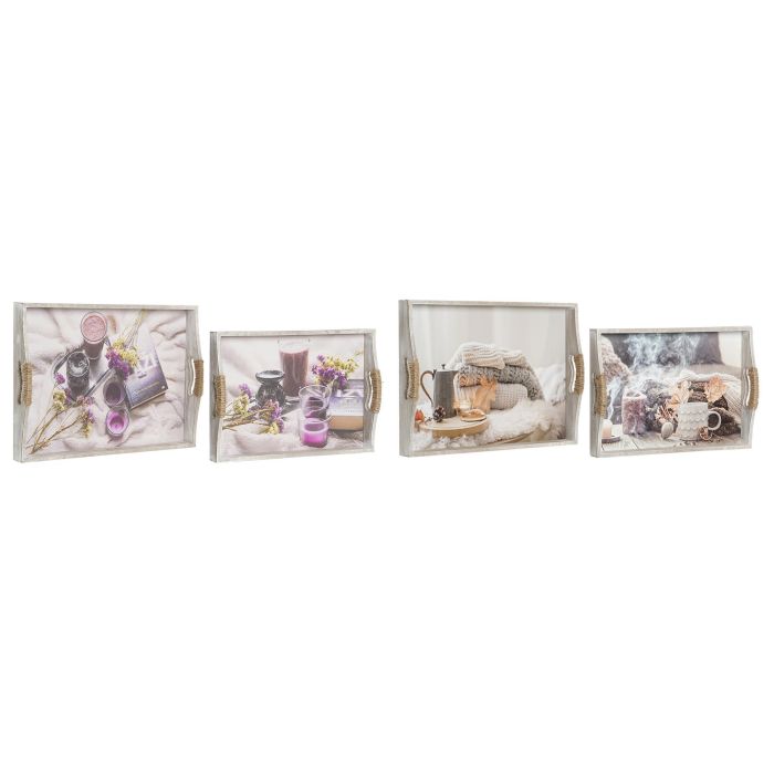 DKD Home Decor Bandeja Scandi Mdf Variedad de Colores y Diseños para Decoración, Set de 2 piezas de 40x30x6 cm 0 DKD Home Decor Bandeja Scandi Mdf Variedad de Colores y Diseños para Decoración, Set de 2 piezas de 40x30x6 cm 0