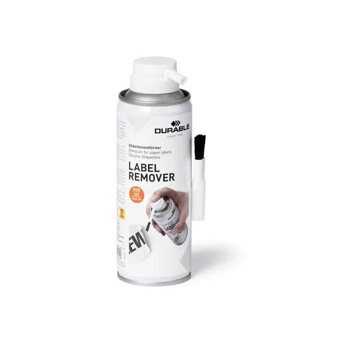 Durable Eliminador de etiquetas adhesivas, Quitaetiquetas para papel, Bote 200 ml 2