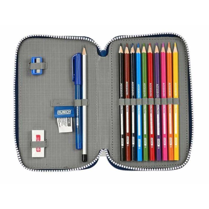 Plumier doble pqño 28 pcs munich "college" 12,5x19,5x4 - modelos surtidos 2 Plumier doble pqño 28 pcs munich "college" 12,5x19,5x4 - modelos surtidos 2