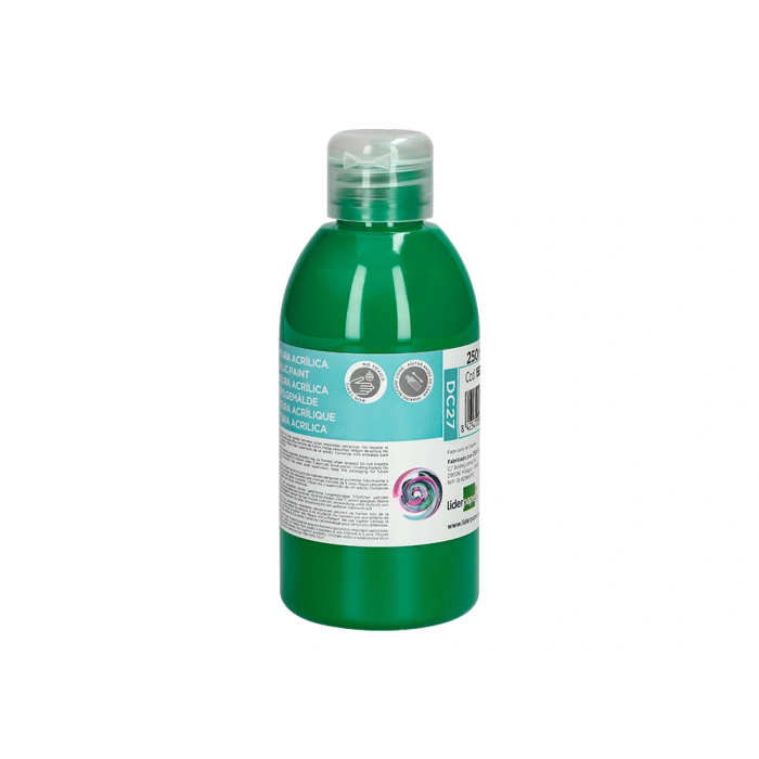 Liderpapel Pintura Acrílica Bote 250 ml Verde Oscuro 1