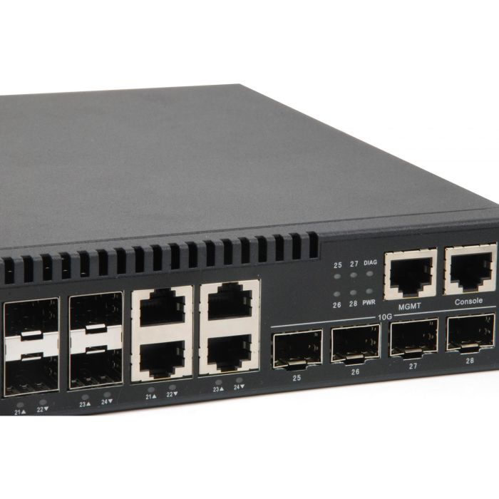 Switch 48.3cm 24x SFP GTL-2872 4xGE 4xSFP+ - Switch - Glasfaser (LWL) 4 Switch 48.3cm 24x SFP GTL-2872 4xGE 4xSFP+ - Switch - Glasfaser (LWL) 4