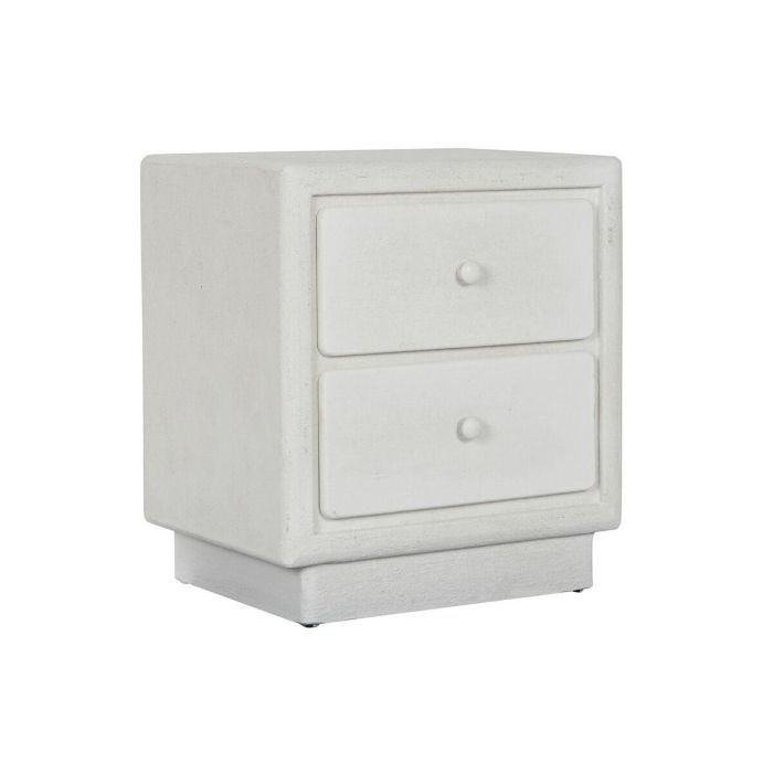 Mesita De Noche Moderno DKD Home Decor Blanco 36 x 53 x 48 cm