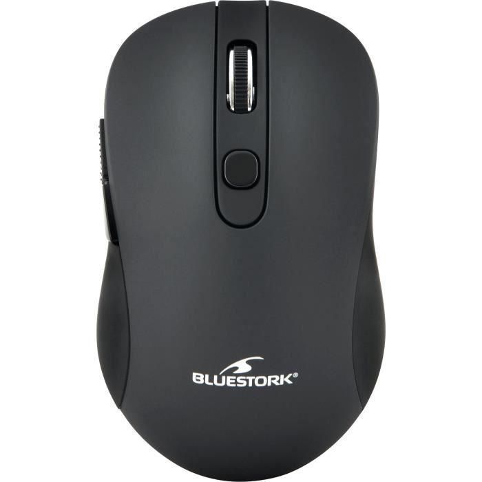 Bluestork Raton Inalambrico - 2,4 Ghz - 6 Botones - Gris Metalico (M-WL-OFF60-BLACK)