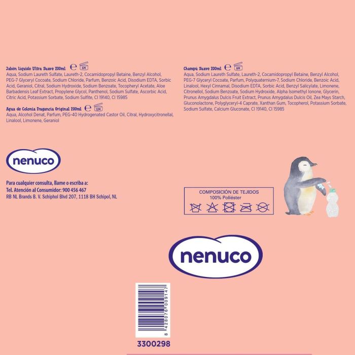 Set de higiene Nenuco MOCHILA PINGÜINO 4 Piezas