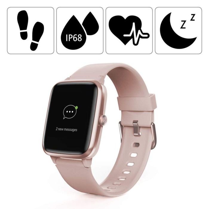 HAMA Reloj Pulsera Fit Watch 5910 Rosa 15
