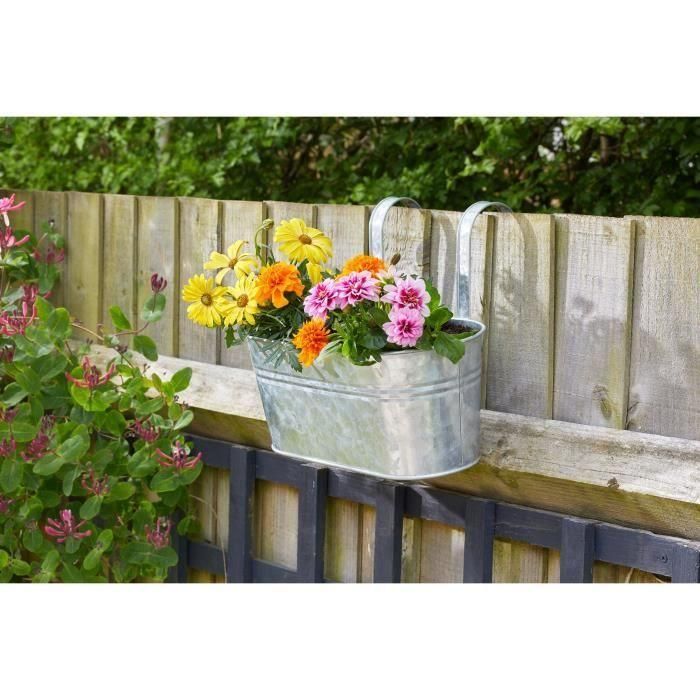 Jardinera colgante - Acero galvanizado - 30 cm - SMART GARDEN 1