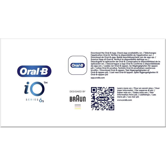 Oral-B iO Series 6s Cepillo dental vibratorio Negro con 5 modos: Cuidados diarios, Limpieza profunda, Encías, Sensible y Blanqueador 7