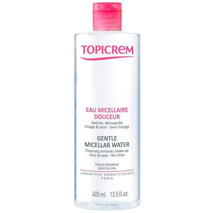 Topicrem Hydra+ Agua Micelar Suave 400 ml Limpiador Facial Todo Tipo de Pieles