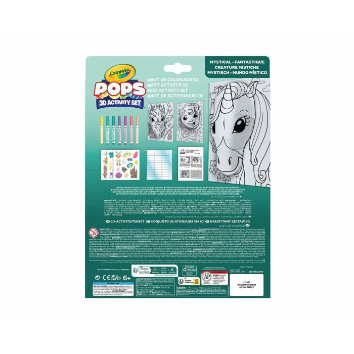 Dibujos para pintar Crayola 3D Color Pops Unicornio 1 Dibujos para pintar Crayola 3D Color Pops Unicornio 1