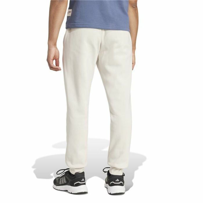 Pantalón Largo Deportivo Adidas Essentials Fleece Regular Tapered Blanco 2 Pantalón Largo Deportivo Adidas Essentials Fleece Regular Tapered Blanco 2