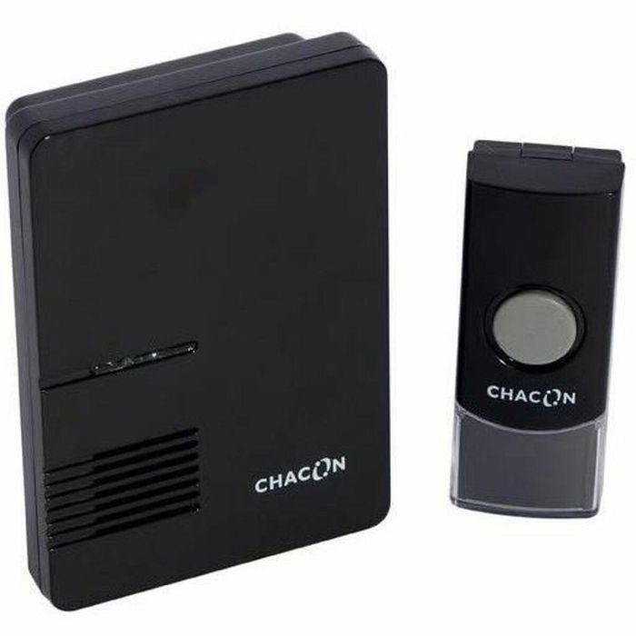 Chacon Timbre Inalámbrico para puerta, fácil de instalar, con amplio alcance de 80 metros y 32 melodías seleccionables.