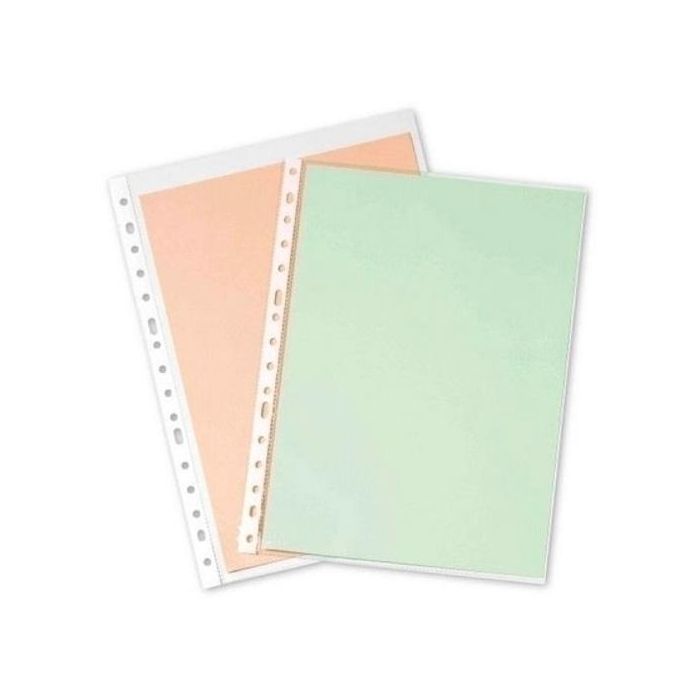 Funda Multitaladro Pardo Pp 90Μ Cristal A4 16 Tal.Rfzo. Paquete De 100