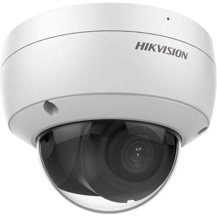 Hikvision Cámara IP Minidomo 8MP 4K AcuSense 2.8mm Antivandálica IR30 WDR H.265+ IK10 IP67 PoE Micrófono 1