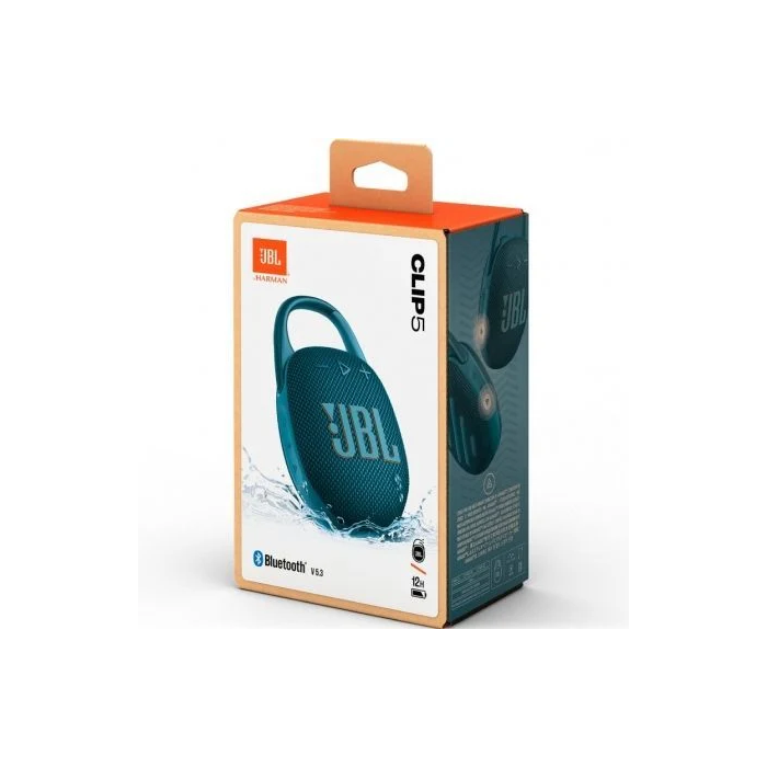 JBL Clip 5 Altavoz Bluetooth Portátil IP67 7W - Hasta 15h Batería, Mosquetón, Sonido JBL Pro - Azul - JBLCLIP5BLU 4