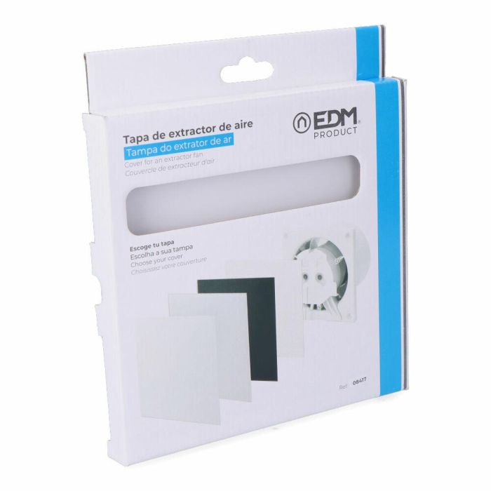 Tapa para extractor de aire EDM 08417 08413 17,5 x 17,5 cm 2 Tapa para extractor de aire EDM 08417 08413 17,5 x 17,5 cm 2