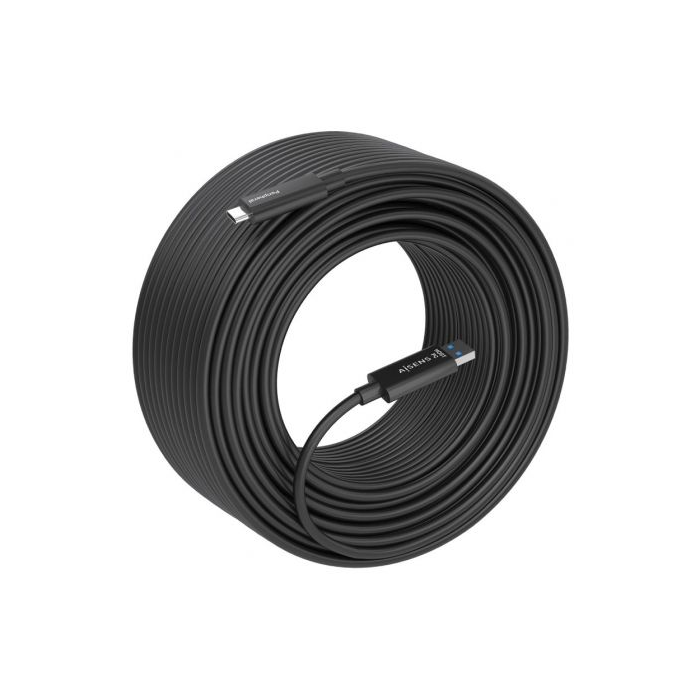 Cable USB 3.2 Tipo-C AOC Aisens A157-0925/ USB Tipo-C Macho - USB Macho/ 10Gbps/ 15m/ Negro 1