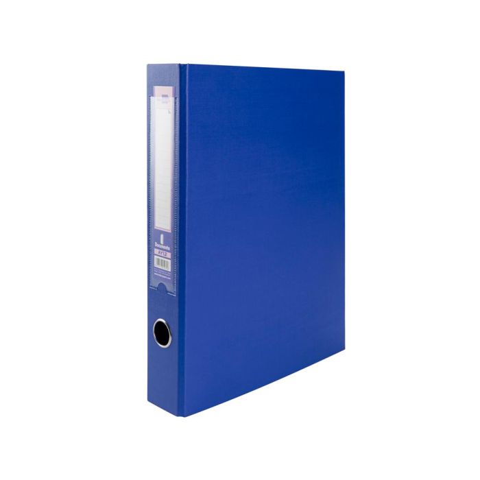 Carpeta De 2 Anillas 40 mm Mixtas Liderpapel Folio Carton Forrado Paper Coat Compresor Plastico Azul 1