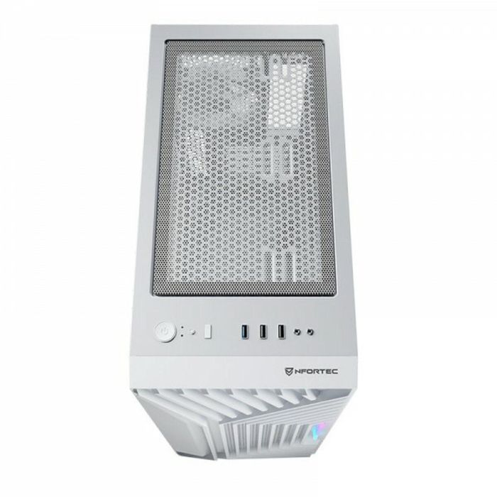 Nfortec Caja Gaming Cristal Templado Nervia White. Usb 3.0 A-Rgb. Blanco 4 Nfortec Caja Gaming Cristal Templado Nervia White. Usb 3.0 A-Rgb. Blanco 4