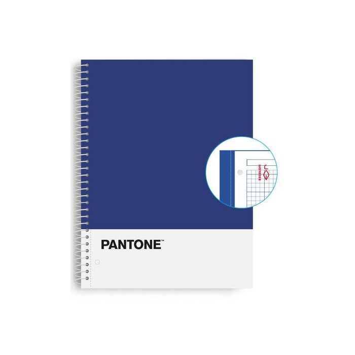Bloc Escolofi Notebook Pantone Basic A4 80H Cuadric.5X5 90G Azul (Set de 5)