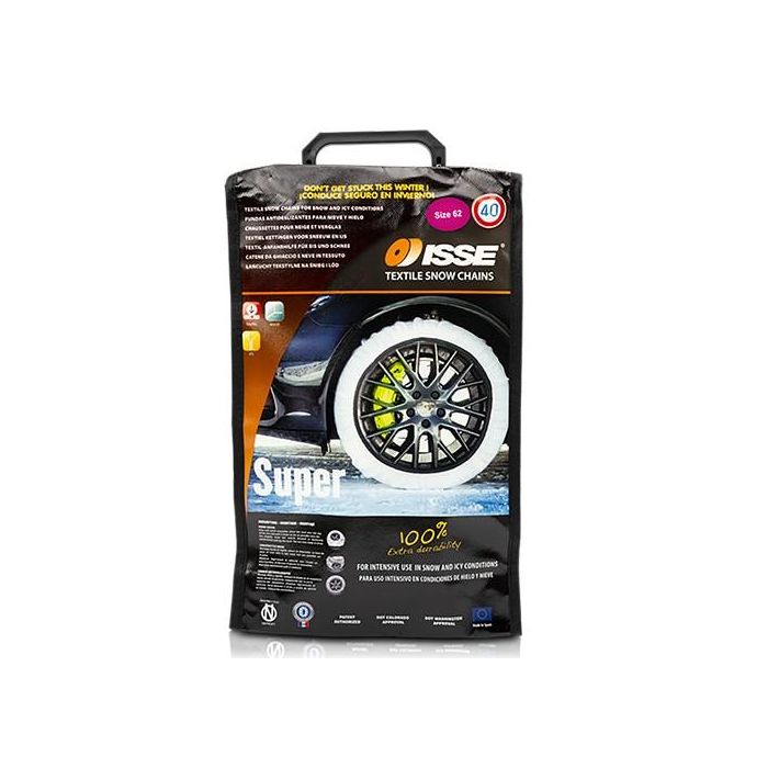 Cadenas de Nieve de Coche Super Blanco Textil Talla 62