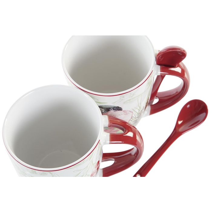 DKD Home Decor Mug Navidad Tradicional Porcelana 300ml Rojo Verde Apto Microondas y Lavavajillas Pack 4 Unidades 8x10x13 cm 2 DKD Home Decor Mug Navidad Tradicional Porcelana 300ml Rojo Verde Apto Microondas y Lavavajillas Pack 4 Unidades 8x10x13 cm 2