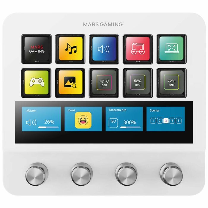 Teclado Mars Gaming MSDPROW Blanco 1 Teclado Mars Gaming MSDPROW Blanco 1