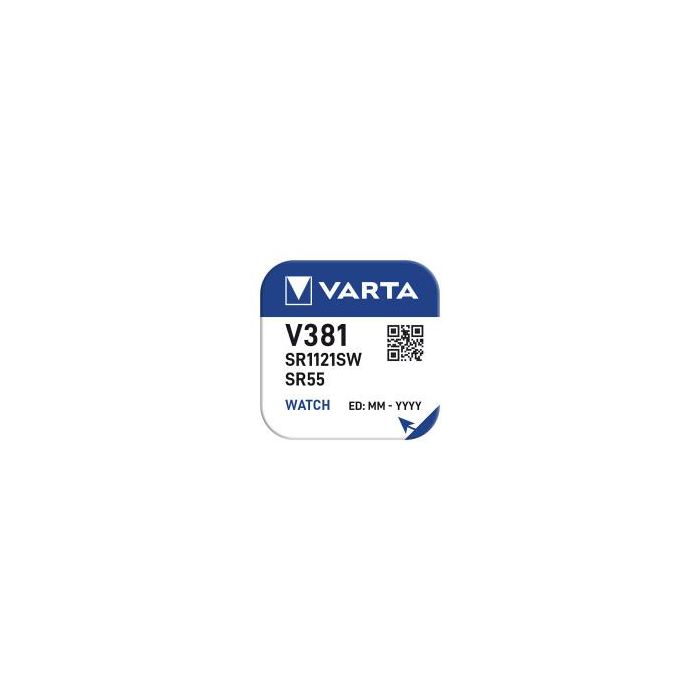 Varta V381 Micro Pila Botón Óxido de Plata 1.55V Ø11.6 x 2.1 mm Blister 1