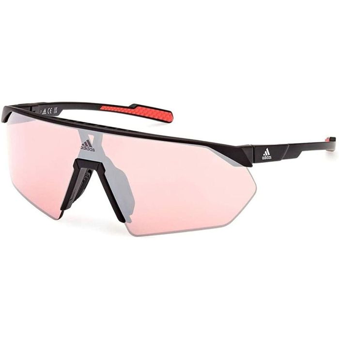Marcolin Gafas de Sol ADIDAS SPORT SP0076 02E 125 mm, Shield, Negro Mate, Marrón, Mujer 8