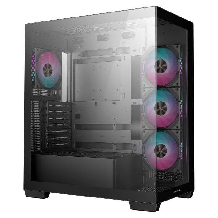 DeepCool CG580 4F, Midi Tower, ATX, ITX, micro ATX, Negro, 7 Ranuras, 3 Ventiladores, 140mm, 41cm GPU, 21cm PSU, 17.6cm CPU