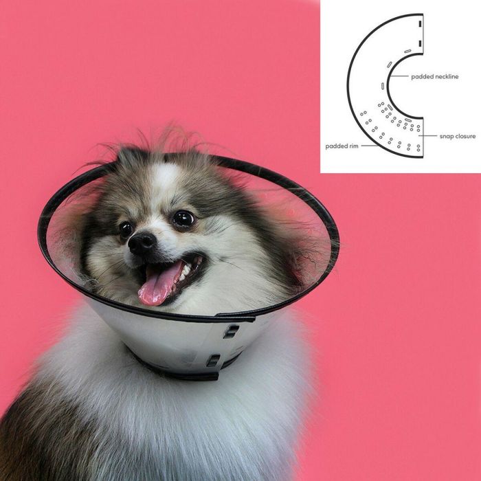KVP Collar Isabelino Saf-T-Clear Transparente Ultra Ligero Ajustable Cuello 30-53 cm Profundidad 23 cm Plástico 1 KVP Collar Isabelino Saf-T-Clear Transparente Ultra Ligero Ajustable Cuello 30-53 cm Profundidad 23 cm Plástico 1